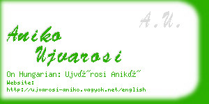 aniko ujvarosi business card